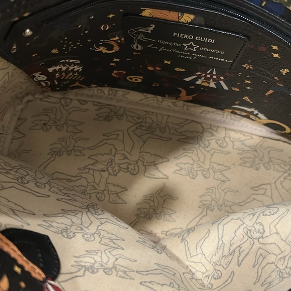 New Piero Guidi Chiara Tote Bag Magic Circus Tote Handbag - Picture 9 of 12